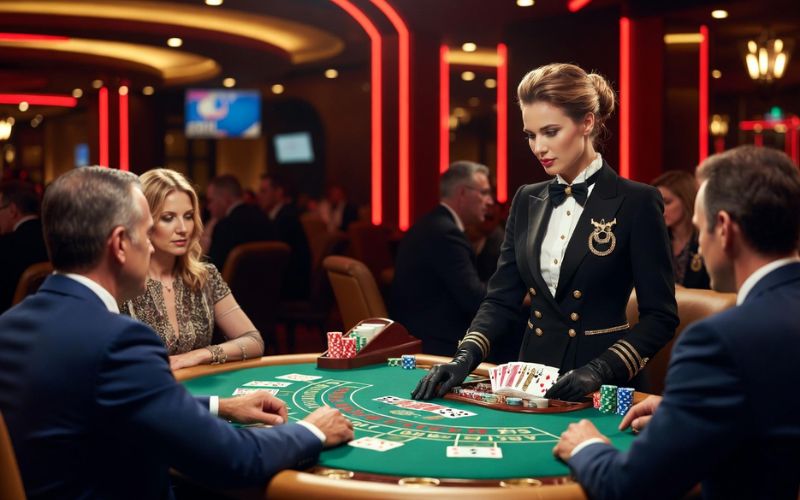 sảnh casino trực tuyến với nhiều bàn cược đẳng cấp